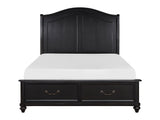 Herman Charcoal Brown Queen Platform Bed - Ornate Home