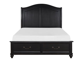 Herman Charcoal Brown Queen Platform Bed - Ornate Home