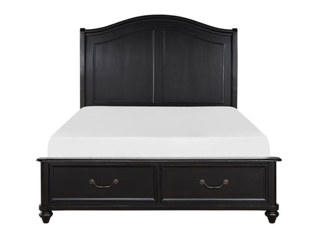 Herman Charcoal Brown Queen Platform Bed - Ornate Home