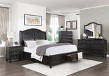Herman Charcoal Brown Queen Platform Bed - Ornate Home