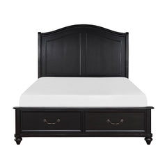 Herman Charcoal Brown Queen Platform Bed - Ornate Home