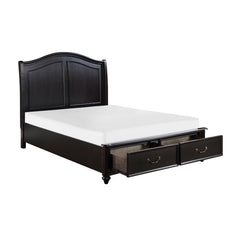 Herman Charcoal Brown Queen Platform Bed - Ornate Home