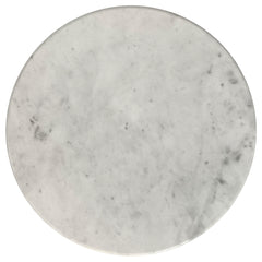 Hermas White 3-piece Round Marble Coffee and End Table Set - Ornate Home