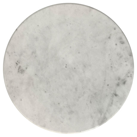 Hermas White 3-piece Round Marble Coffee and End Table Set - Ornate Home