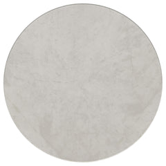 Hermas White Round Genuine Marble Top Metal Coffee Table - Ornate Home