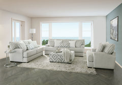 Hermilly Beige Loveseat - Ornate Home