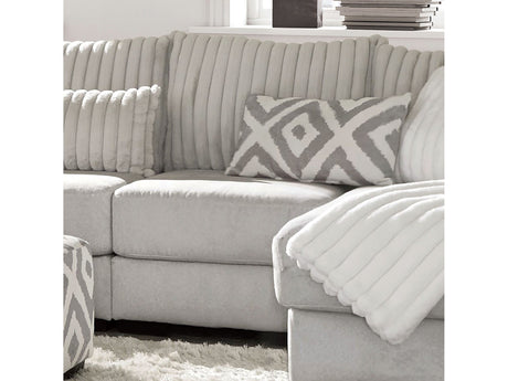 Hermiston Gray Sectional w/ Armless Chair - Ornate Home