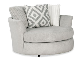 Hermiston Gray Swivel Chair - Ornate Home