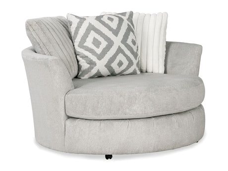 Hermiston Gray Swivel Chair - Ornate Home