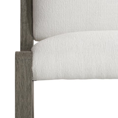 Hermosa Weathered Teak/White/Cream Outdoor Chair - Ornate Home