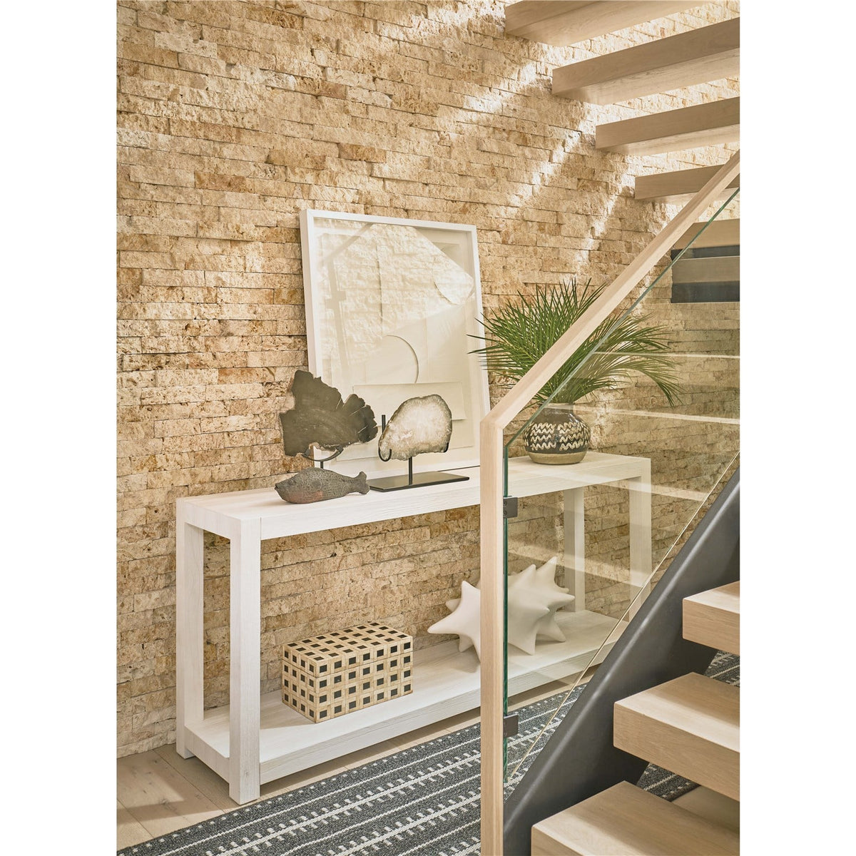 Universal Furniture Hermosa White Sand Console | Ornate Home