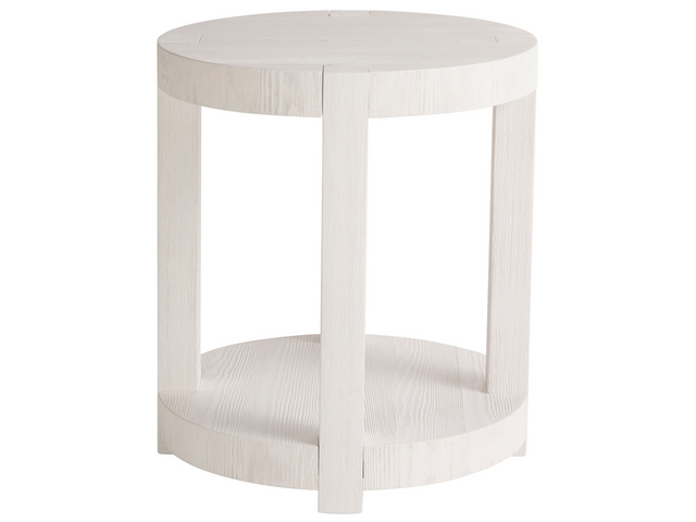 Hermosa White Sand End Table - Ornate Home