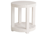 Hermosa White Sand End Table - Ornate Home