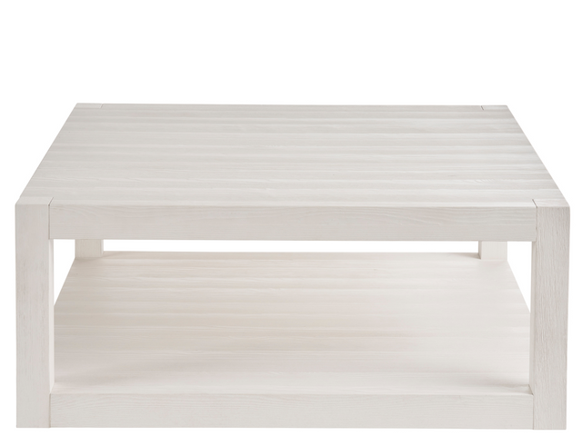 Hermosa White Sand Square Cocktail Table - Ornate Home