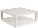 Hermosa White Sand Square Cocktail Table - Ornate Home