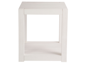 Hermosa White Sand Square End Table - Ornate Home