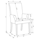 Herran Beige Upholstered Arm Chair - Ornate Home