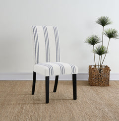 Herran Beige Upholstered Dining Side Chair (Set of 2) - Ornate Home