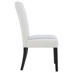 Herran Beige Upholstered Dining Side Chair (Set of 2) - Ornate Home