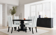 Herran Beige Upholstered Dining Side Chair (Set of 2) - Ornate Home