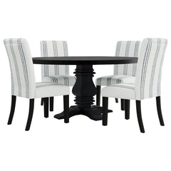 Herran Beige Upholstered Dining Side Chair (Set of 2) - Ornate Home