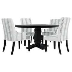 Herran Beige Upholstered Dining Side Chair (Set of 2) - Ornate Home