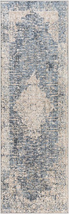 Herricks Denim Medallion Area Rug - Clearance - Ornate Home
