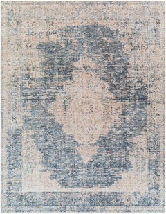 Herricks Denim Medallion Area Rug - Clearance - Ornate Home