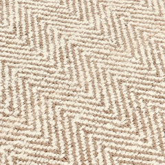 Herringbone Chenille Ivory/Natural Rug - Ornate Home