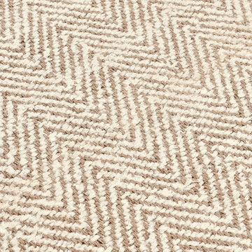 Herringbone Chenille Ivory/Natural Rug - Ornate Home