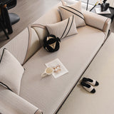 Herringbone Couch Protector for Pets, Non-Slip Washable Sectional Couch Covers - Ornate Home