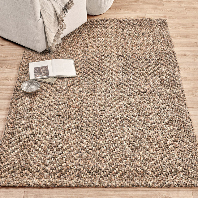 Herringbone Natural Rug - Ornate Home