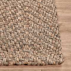 Herringbone Natural Rug - Ornate Home