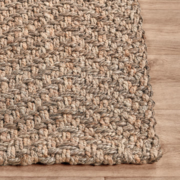 Herringbone Natural Rug - Ornate Home