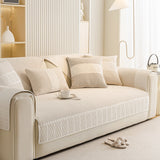 Herringbone Sofa Protector Cover, Non-Slip Couch Cover for Seat, Back & Arms - Ornate Home
