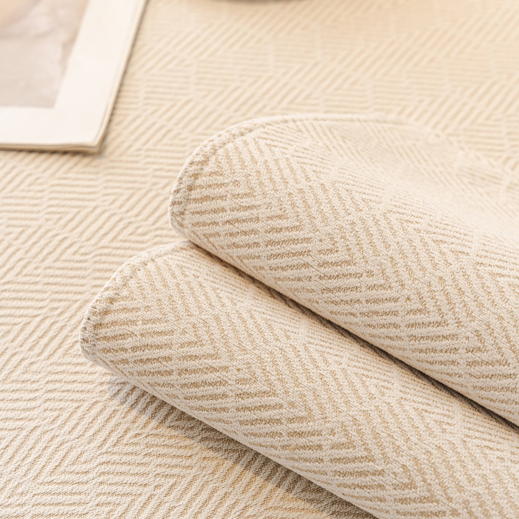 Herringbone Sofa Protector Cover, Non-Slip Couch Cover for Seat, Back & Arms - Ornate Home
