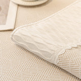 Herringbone Sofa Protector Cover, Non-Slip Couch Cover for Seat, Back & Arms - Ornate Home