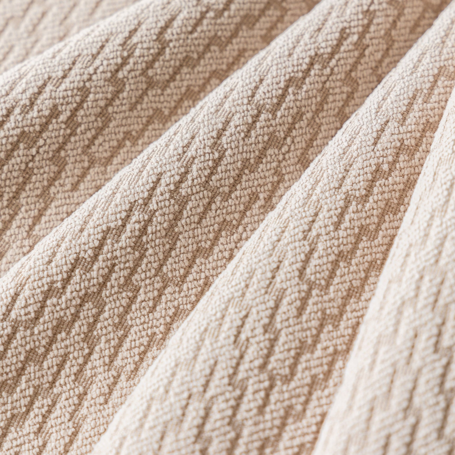 Herringbone Textured Sofa Throw Blanket, Durable Pet Friendly Modern Couch Slipcover - Ornate Home