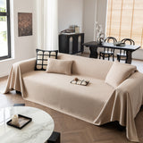 Herringbone Textured Sofa Throw Blanket, Durable Pet Friendly Modern Couch Slipcover - Ornate Home