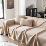 Herringbone Textured Sofa Throw Blanket, Durable Pet Friendly Modern Couch Slipcover - Ornate Home