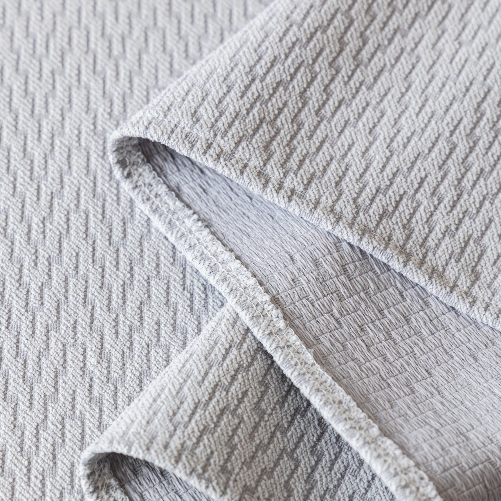 Herringbone Textured Sofa Throw Blanket, Durable Pet Friendly Modern Couch Slipcover - Ornate Home
