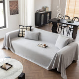 Herringbone Textured Sofa Throw Blanket, Durable Pet Friendly Modern Couch Slipcover - Ornate Home