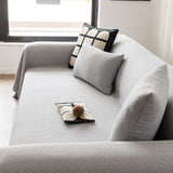 Herringbone Textured Sofa Throw Blanket, Durable Pet Friendly Modern Couch Slipcover - Ornate Home