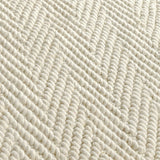 Herringbone Wool/Jute Ivory Rug - Ornate Home