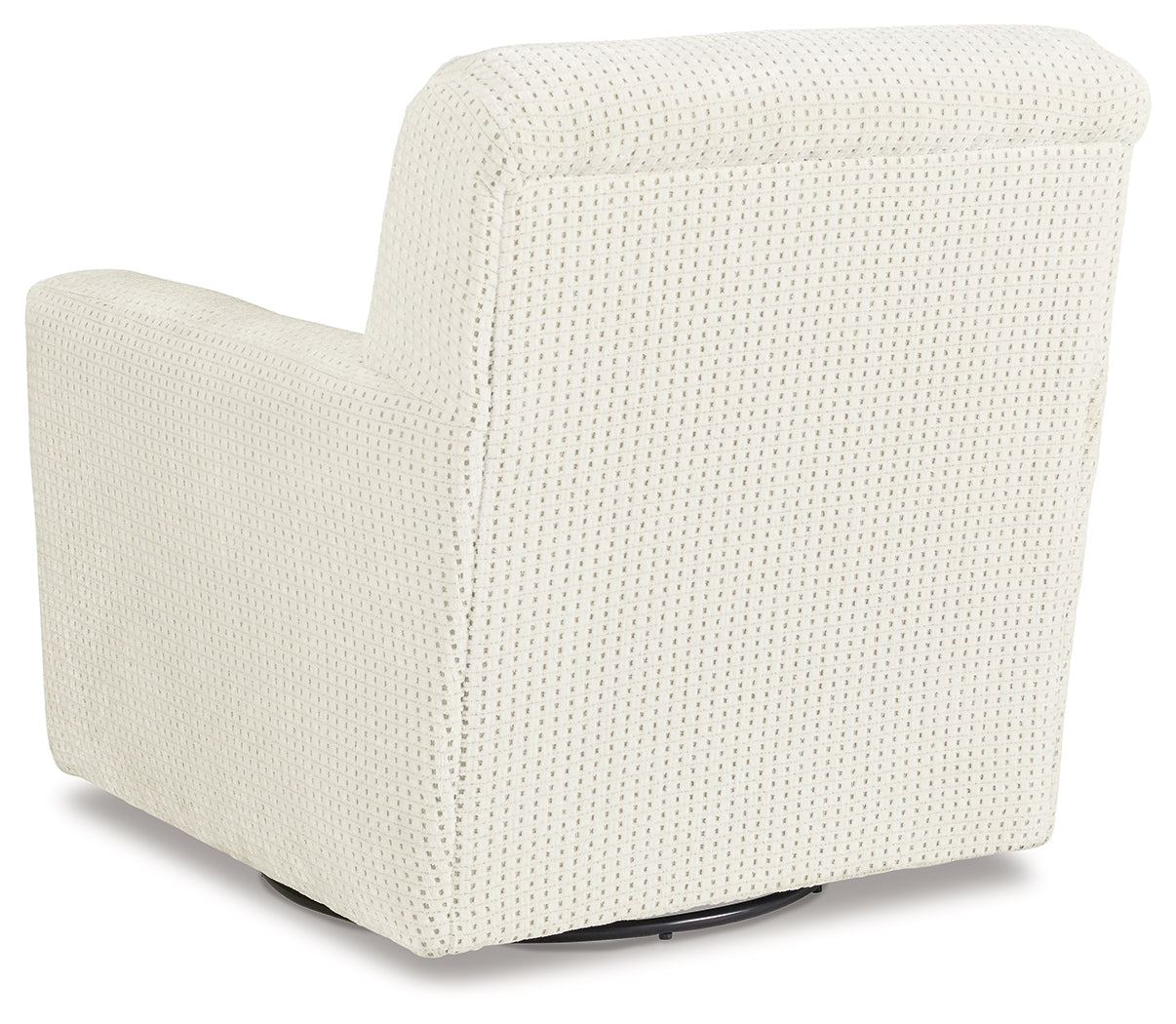 Herstow Ivory Swivel Glider Accent Chair (Online Special Price) - Ornate Home
