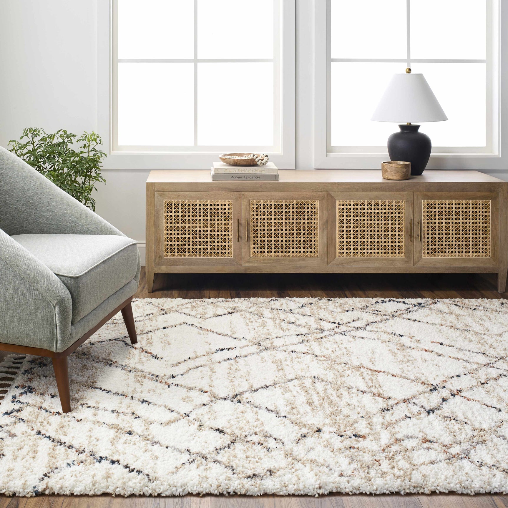 Hersz Cream Area Rug - Clearance - Ornate Home