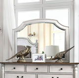 Hesperia Antique White Mirror - Ornate Home