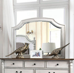 Hesperia Antique White Mirror - Ornate Home