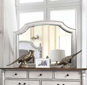 Hesperia Antique White Mirror - Ornate Home