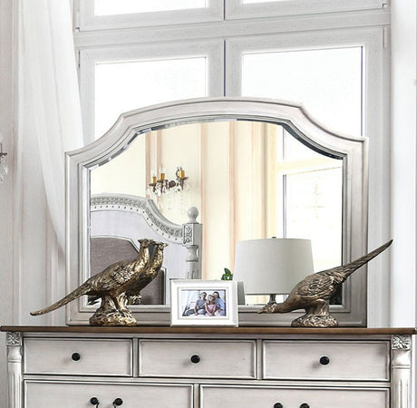 Hesperia Antique White Mirror - Ornate Home